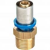 Муфта Prandelli Multyrama с нар.рез. (16х2,0)х1/2 профиль H,TH, U для металлопластиковых труб прессовой