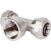 Тройник TIEMME с внутренней резьбой (20х2.0х3/4) для металлопластиковых труб винтовой