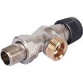 Вентиль OVENTROP серия A, термостатический, осевой, DN-15, 3/4, 1/2, Н ЕК-Н, PN, бар-10, T°C -от +2 до +120, латунь, никелированный