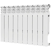 Радиатор биметаллический ROMMER Plus BM 500 10 секций боковое подключение (RAL9016)