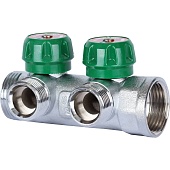 Коллектор регулирующий STOUT 1, 2 отвода 3/4  ЕК