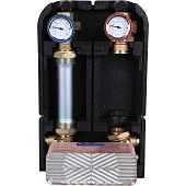 Насосная группа STOUT SDG-0038 с теплообменником 28 пластин, без насоса в теплоизоляции