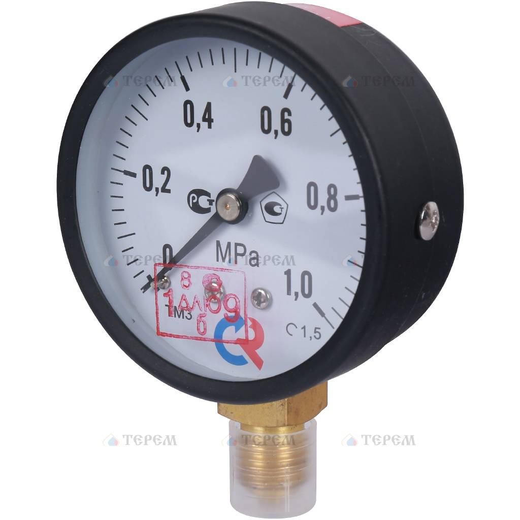 РОСМА ТМ-310Р.00(0-1МРа)G1/4.150С.1,5 Манометр диам. 63 мм; тип ТМ ...