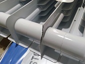 Уцененный товар (скол на нижней части секции, замятие ламели крайней секции): Радиатор биметаллический ROMMER Profi BM 350 10 секций боковое подключение (BI350-80-80-130) (RAL9016)