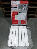 Уцененный товар (скол ламели): Радиатор алюминиевый ROMMER Optima 500 6 секций боковое подключение (RAL9016)