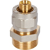 Переходник STOUT с наружной резьбой 3/4 х16 для металлопластиковых труб винтовой