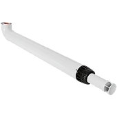 Комплект традиционного дымохода ROMMER АНТИЛЕД D60/100, L1220 (Baxi(кроме ECO Nova/Classic), Haier, Viessmann, Kiturami, Mizudo, Oasis) хомут в комплекте