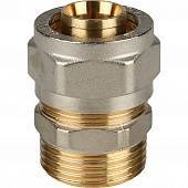 Переходник STOUT с наружной резьбой 1 х26 для металлопластиковых труб винтовой