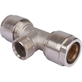 Тройник с нар.резьбой Prandelli Multyrama (32х3,0х1) для металлопластиковых труб винтовой