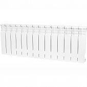 Радиатор биметаллический STOUT Space 350 14 секций боковое подключение RAL9016