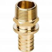 Переходник STOUT с наружной резьбой 25xR 3/4 для труб из сшитого полиэтилена аксиальный