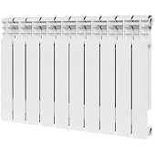 Радиатор биметаллический ROMMER Profi BM 500 10 секции боковое подключение (BI500-80-80-150) (RAL9016)