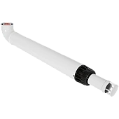 Комплект традиционного дымохода ROMMER АНТИЛЕД D60/100, L1000 (Baxi (кроме ECO Nova/Classic), Haier, Viessmann, Kiturami, Mizudo, Oasis) хомут в комплекте