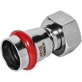 Переходник ROMMER с накидной гайкой-ВР 22х3/4 из нержавеющей стали прессовой