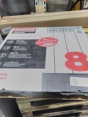 Уцененный товар (скол ламели на крайней секции): Радиатор биметаллический ROMMER Optima BM 500 8 секций боковое подключение (RAL9016)