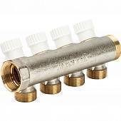 4-х ходовой коллектор LUXOR с перекрывающими кранами CP 454 (G1xG3/4 EK)