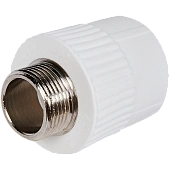 Муфта комбинированная Pro Aqua d= 32-3/4 PP-R НP Белая