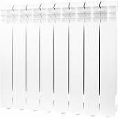 Радиатор алюминиевый Global ISEO 500 8 секций боковое подключение (белый RAL 9010)