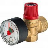 Предохранительный клапан с манометром Watts SVM 25 -1/2 2.5 бар