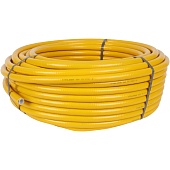 Труба гофрированная из нерж. Стали SS304 Stahlmann 15A, отожженная в оболочке желтая