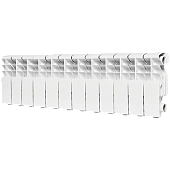 Радиатор алюминиевый ROMMER Plus 200 12 секций боковое подключение (RAL9016)