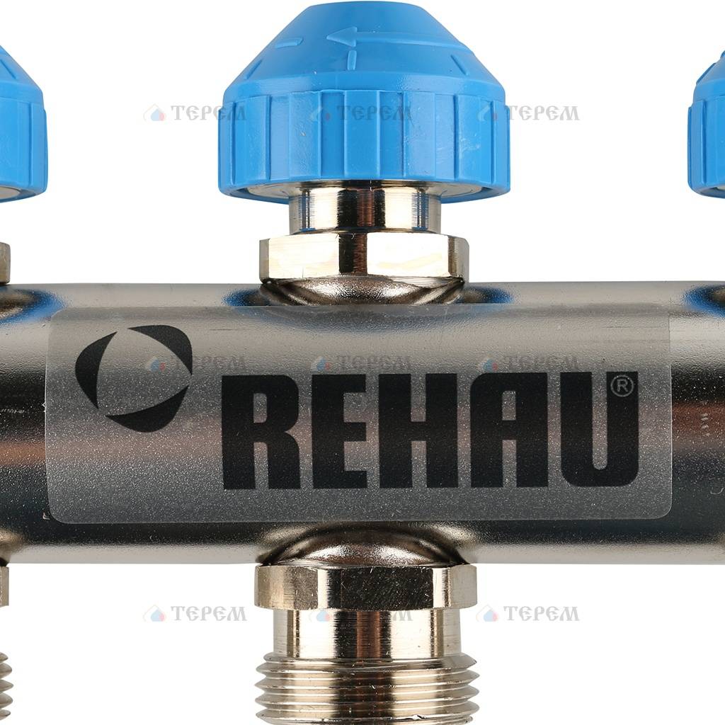 REHAU Распределительный коллектор HKV-D на 6 контуров (нерж .сталь ...