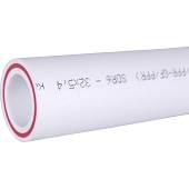 Труба полипропиленовая армированная Политэк d=32х5,4 (PN 25) (стекловолокно) (цвет белый)