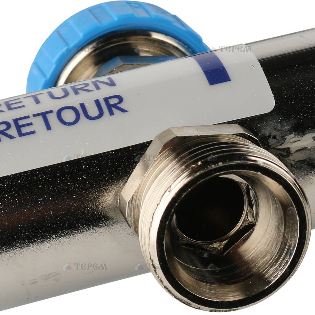 REHAU Распределительный коллектор HKV-D на 9 контуров (нерж .сталь ...