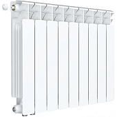 Радиатор биметаллический RIFAR BASE VENTIL 500 9 секции BVRL нижнее правое подключение (белый RAL 9016)