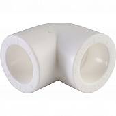 Угольник Политэк d=20 90* для полипропиленовых труб под сварку (цвет белый)
