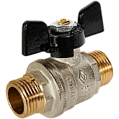 Кран шаровой BUGATTI Oregon (ручка-бабочка) нар-нар резьба 1/2