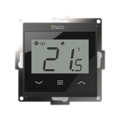 Терморегулятор ENGO Controls E55 WI-FI, с подключением датчика пола, черный, под рамку 55 х 55