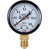 Манометр общетехнический РОСМА 50 мм 150 градусов 1/4 давление 0.6 МРа радиальное присоединение ТМ-210Р