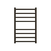 Полотенцесушитель STOUT электрический FORTE quadro 80*50 Черный матовый