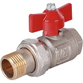 Кран шаровой Itap IDEAL 098 1/2 с накидной гайкой полнопроходной (бабочка)