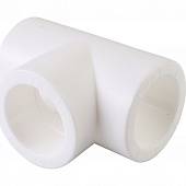 Тройник Политэк d=32 для полипропиленовых труб под сварку (цвет белый)