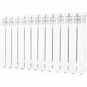 Радиатор алюминиевый Global ISEO 500 12 секций боковое подключение (белый RAL 9010)