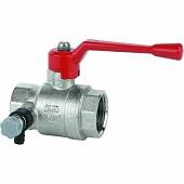 Кран шаровой Cimberio 200 1/2 серии Т14 полнопроходной со сливом PN60 ВВ рычаг