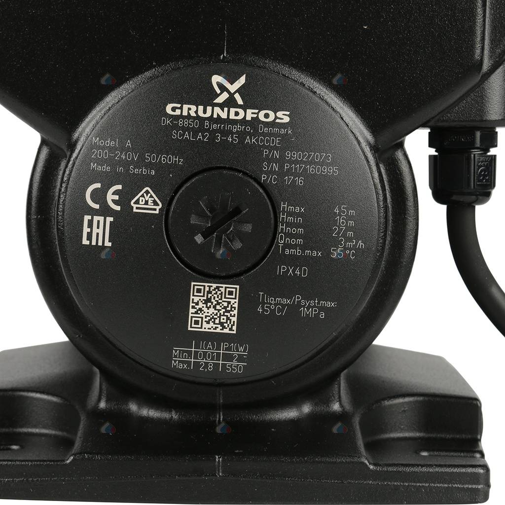 Grundfos SCALA Установка SCALA2 3-45 AKCCDE 1x200-240V 50/60Hz – купить ...