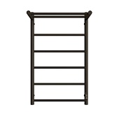 Полотенцесушитель STOUT электрический JAZZ round 80*50 Черный матовый с полкой