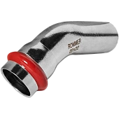 Угольник ROMMER однораструбный 45°-НПр, 22, из нержавеющей стали прессовой