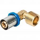 Угольник Prandelli Multyrama 90 с нар.рез. (16х2,0)х1/2 профиль H,TH,U для металлопластиковых труб прессовой