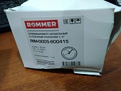 Уцененный товар (отвалилась стрелка): Термоманометр аксиальный ROMMER 80 мм 120 градусов в комплекте с автоматическим запорным клапаном 1/2
