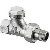 Вентиль на обратную подводку OVENTROP Combi 3 Ду15, 1/2 , PN10, бронза/латунь, проходной,никелир. 