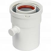 *SCA-6010-000101 STOUT Элемент дымохода  конденсатосборник вертик.  DN60/100, п/м уплотнения в компл. с лого