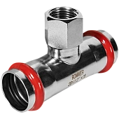 Тройник-переходник-ВР ROMMER 28х1/2 из нержавеющей стали прессовой