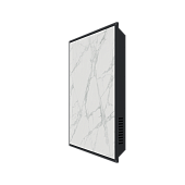 Отопительная панель STOUT WHITE STONE SCT 60*60 белый гранит / черный корпус