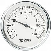 Термометр биметаллический WATTS с погружной гильзой 100 мм