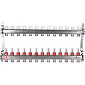 Коллектор из нержавеющей стали с расходомерами STOUT 13 выходов
