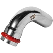 Угольник ROMMER однораструбный 90°-НПр, 28, из нержавеющей стали прессовой